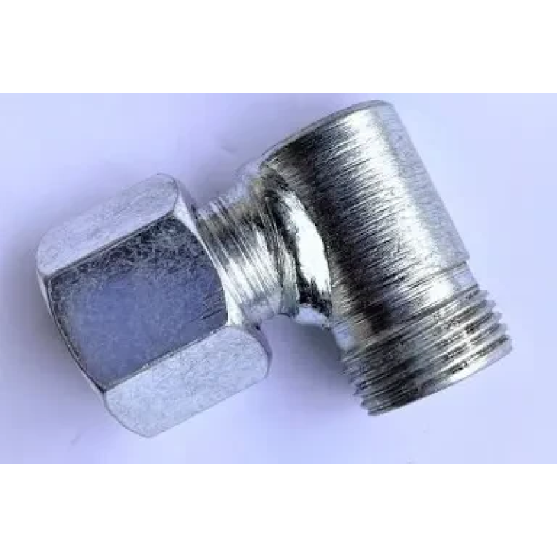 Штуцер з“єднувальний рукава ВД 24х24 кутовий з гайкою