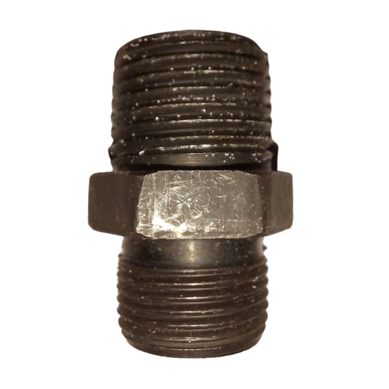 Штуцер з“єднувальний дросельний під конус S24*К1/2 (М20х1.5) у гідроциліндр (повільнювач)