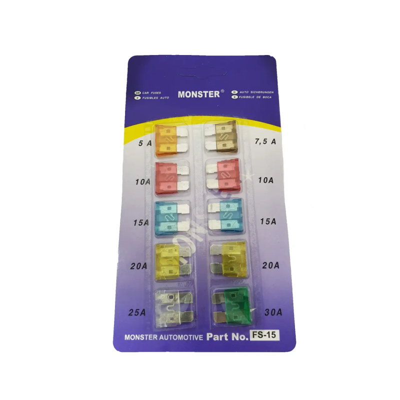Комплект євро запобіжників 5-30 А Monster Auto