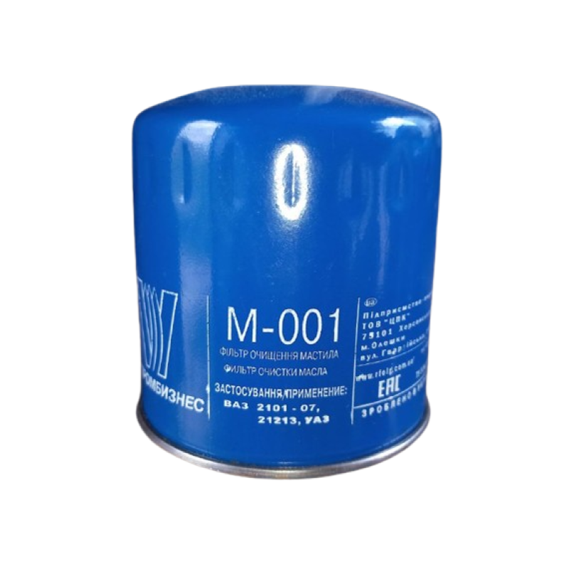 Фільтр оливний М-001 ВАЗ 2101-07 УАЗ М-2141 (пр-во Промбізнес, Херсон)