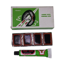 Гумові латки для ремонту камер + клей 18х28мм RS4803