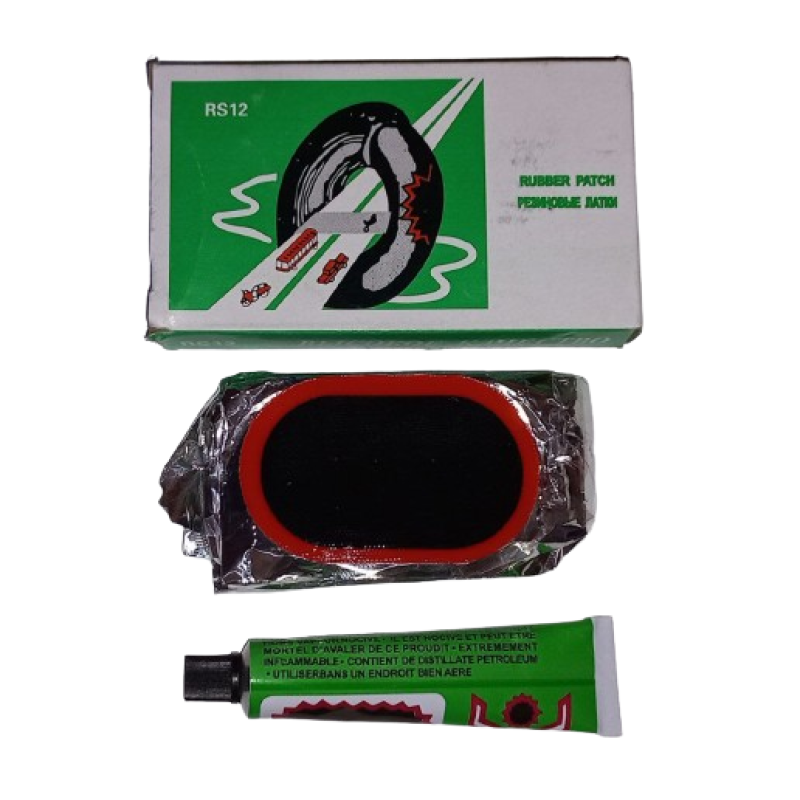 Гумові латки для ремонту камер + клей 60х36мм RS12