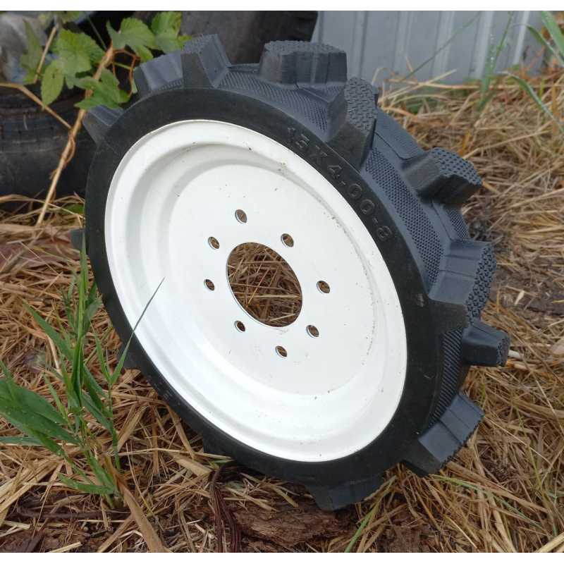 Колесо 15х4.00-8 безповітряне, безкамерне для мотоблока, культиватора, сільгосптехніки