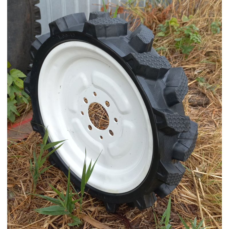 Колесо 4.00-10 безповітряне, безкамерне для мотоблока, культиватора, сільгосптехніки