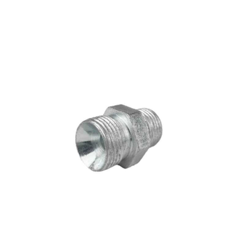 Штуцер перехідний РВД M14×1,5–M20×1,5 під гайки S17×S24, ключ S22