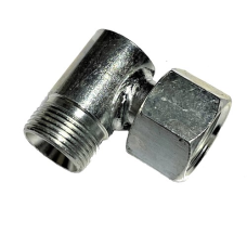 Штуцер кутовий РВД з гайкою M22×1,5–M22×1,5 під ключ S27