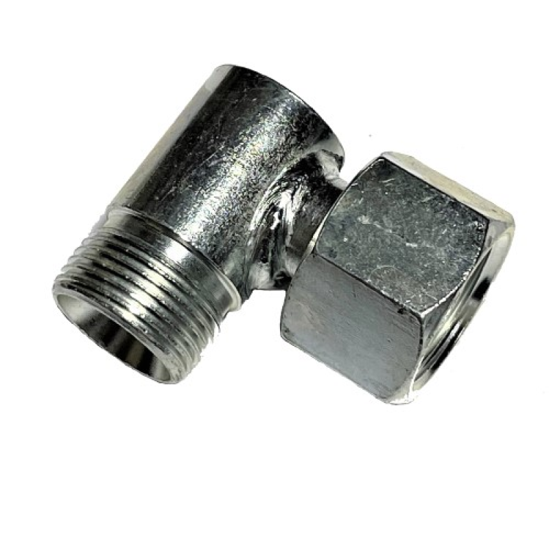 Штуцер кутовий РВД з гайкою M22×1,5–M22×1,5 під ключ S27