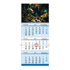 Календар квартальний на 2026 рік “Дракон“-01